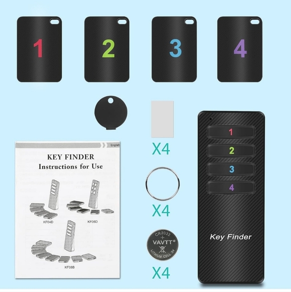 Carbon Fiber Key Finder Set 4 finders black - Picture 7 of 10